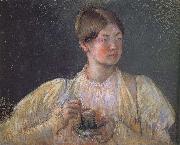 Mary Cassatt Hot chocolate Germany oil painting reproduction